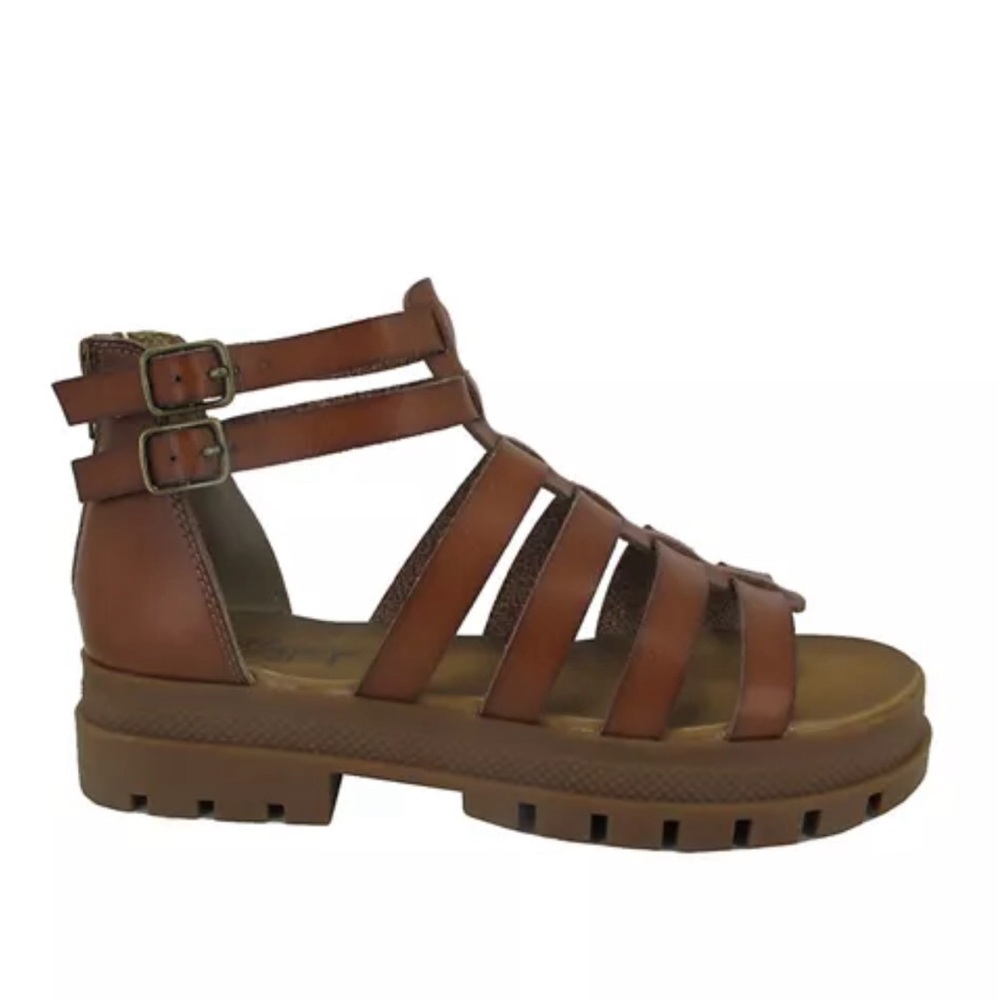 Jellypop Chanelle Lug Sole Gladiator Sandals—Size 8.5